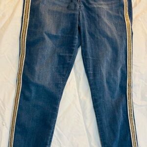 Stylish Blue Jeans with Side Stripes Guess